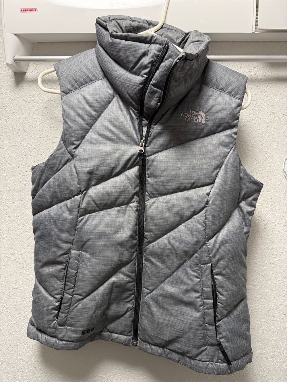 The North Face Women’s Grey Quilted Insulated Vest
